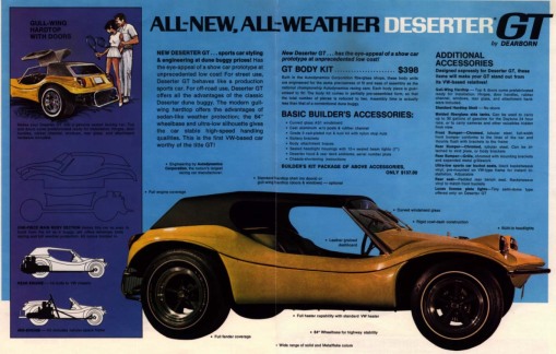 Autodynamics Deserter GT advertisement ca. 1969