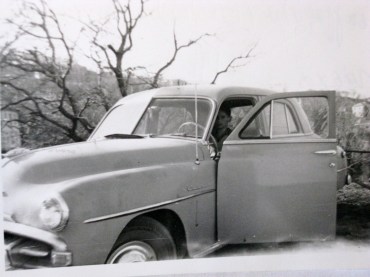 The Plymouth '52 and Byron ca. 1958 in Tsagarada, Pelion.