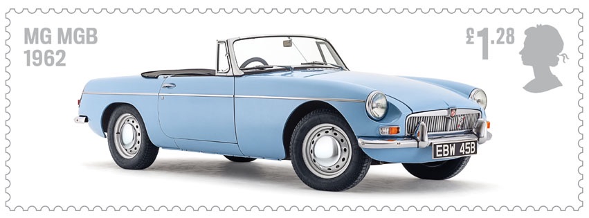 The MGB is featured in a British Post stamp! 